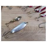 Dardevle Lot + copper weedless "Dardevlet", Multiple "Dardevlet" various styles, Dardevle