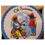 Vintage 6 1/2" pictures Record Guild of America "Turkey Straw", "Take A Little Peck", "The Princess and the Pea", "Planting Corn", "Oh Susanna", and "Laugh Laugh Phonograph"