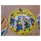 Vintage 6 1/2" pictures Record Guild of America "Turkey Straw", "Take A Little Peck", "The Princess and the Pea", "Planting Corn", "Oh Susanna", and "Laugh Laugh Phonograph"