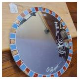 Vintage O-So Grape soda bottle  Very Old and Collectible Mirror (Authentic, not a reproduction)