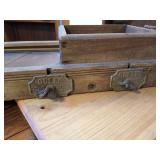 Antique wooden cabbage shredder or slaw cutter, often referred to as a Krauthobel.