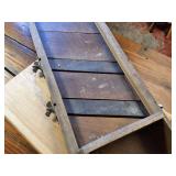 Antique wooden cabbage shredder or slaw cutter, often referred to as a Krauthobel.