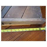 Antique wooden cabbage shredder or slaw cutter, often referred to as a Krauthobel.