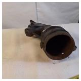 Cast iron horse head hitching post