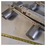 Aluminum ladder jacks designed to create a scaffolding platform between two ladders