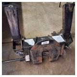 5th wheel trailer hitch designed for towing large trailers or campers.