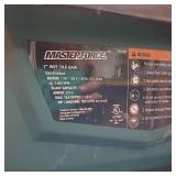 Masterforce 7-inch wet tile saw - 5/8 arbor - diamond-coated blade and a water cooling system