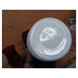 These vintage apothecary jars originally used in pharmacies to store and display medicines and chemicals