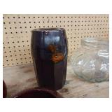 These vintage apothecary jars originally used in pharmacies to store and display medicines and chemicals