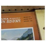 Collection of vintage issues of "Montana The Magazine of Western History" and a book titled "Tucson Rodeo Parade & Museum".