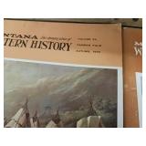 Collection of vintage issues of "Montana The Magazine of Western History" and a book titled "Tucson Rodeo Parade & Museum".