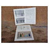 Two vintage reference books for collectors of antique glass -- Antique Whiskey Bottles by John Howe