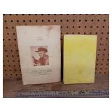 Two vintage reference books for collectors of antique glass -- Antique Whiskey Bottles by John Howe