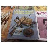 Collection of vintage firearms magazines and catalogs from the mid-20th century.