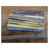 Collection of vintage firearms magazines and catalogs from the mid-20th century.