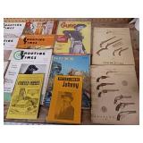 A collection of vintage Western Americana and firearms-related publications.