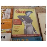 A collection of vintage Western Americana and firearms-related publications.