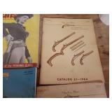 A collection of vintage Western Americana and firearms-related publications.