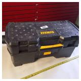 DEWALT 24-inch Resin Tool Tote with a removable power tool case, model number DWST24070