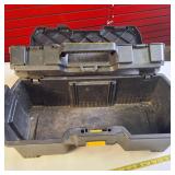 DEWALT 24-inch Resin Tool Tote with a removable power tool case, model number DWST24070