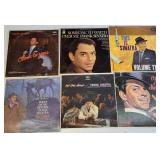 Collection of vintage Frank Sinatra vinyl LP records