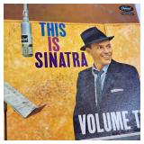 Collection of vintage Frank Sinatra vinyl LP records
