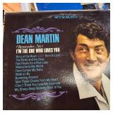 A  large collection of vintage vinyl records from artists like Johnny Mathis, Billy Vaughn, Ray Conniff, and Dean Martin