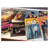 Collection of Vintage vinyl record albums, including the 1968 self-titled duet album by Bobbie Gentry and Glen Campbell