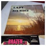 Collection of Vintage vinyl record albums, including the 1968 self-titled duet album by Bobbie Gentry and Glen Campbell