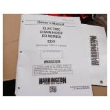 Harrington industrial hoist, a device used for lifting or lowering heavy loads - In original box - works