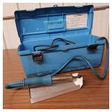Seelye Model 63 Porta-Welder thermoplastic welder kit, which includes a carrying case, heating element, and tray