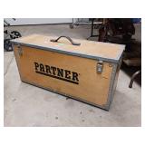 Partner K950 Active Concrete Chain Saw used for cutting hard materials like concrete, stone, and pipe - works great with case