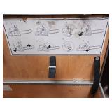 Partner K950 Active Concrete Chain Saw used for cutting hard materials like concrete, stone, and pipe - works great with case