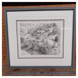 Carl Brenders "Canadian Lynx Triptych" and two other prints
