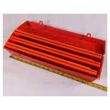 Emergency warning triangle kit used to alert other drivers to a roadside hazard or disabled vehicle.