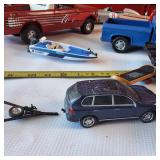 A collection of Vintage Diecast metal toy vehicles.