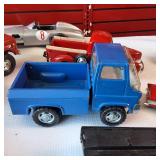 A collection of Vintage Diecast metal toy vehicles.