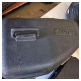 Large Lot of durable tool boxes and carrying cases, prominently featuring the DEWALT brand.