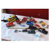 A collection of Vintage Diecast metal toy vehicles.