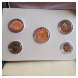 1999 24kt Gold Plated US Mint Proof - 5 Coin Set In Display Box