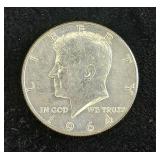 1964 Kennedy Half Dollars 1 coin - last year of 90% silver - Tax Exempt