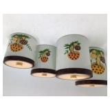 Vintage Mushroom Ceramic Canister Set