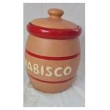 Vintage McCoy Nabisco Barrel Cookie Jar