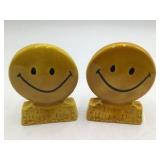 Treasure Crafts Smiley Face "Have a Happy Day" Salt and Pepper Shakers