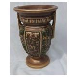 Vintage Roseville Florentine Vase – Brown with Handles (1924 Pattern)