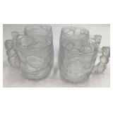 Vintage Flintstone glass mugs