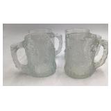 Vintage Flintstone glass mugs