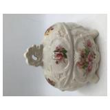 Vintage covered trinket/jewelery box
