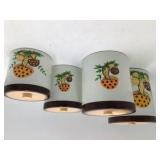 Vintage Mushroom Ceramic Canister Set
