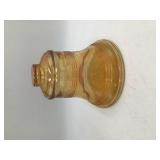 Vintage Amber Glass Liberty Bell Cookie Jar
